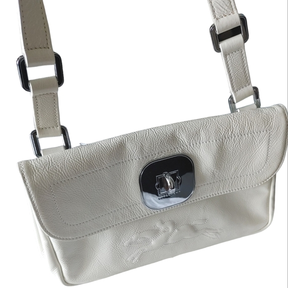 Longchamp White Patent Leather Shoulder Bag - Picture 3 of 16